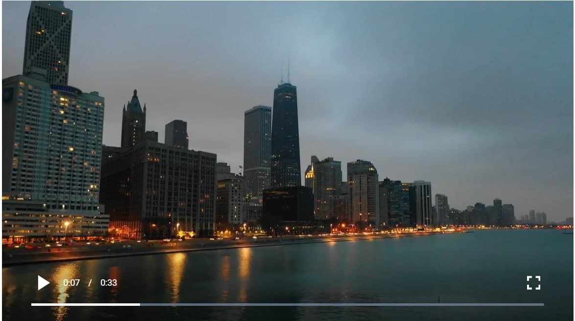 Chicago City at late afternoon